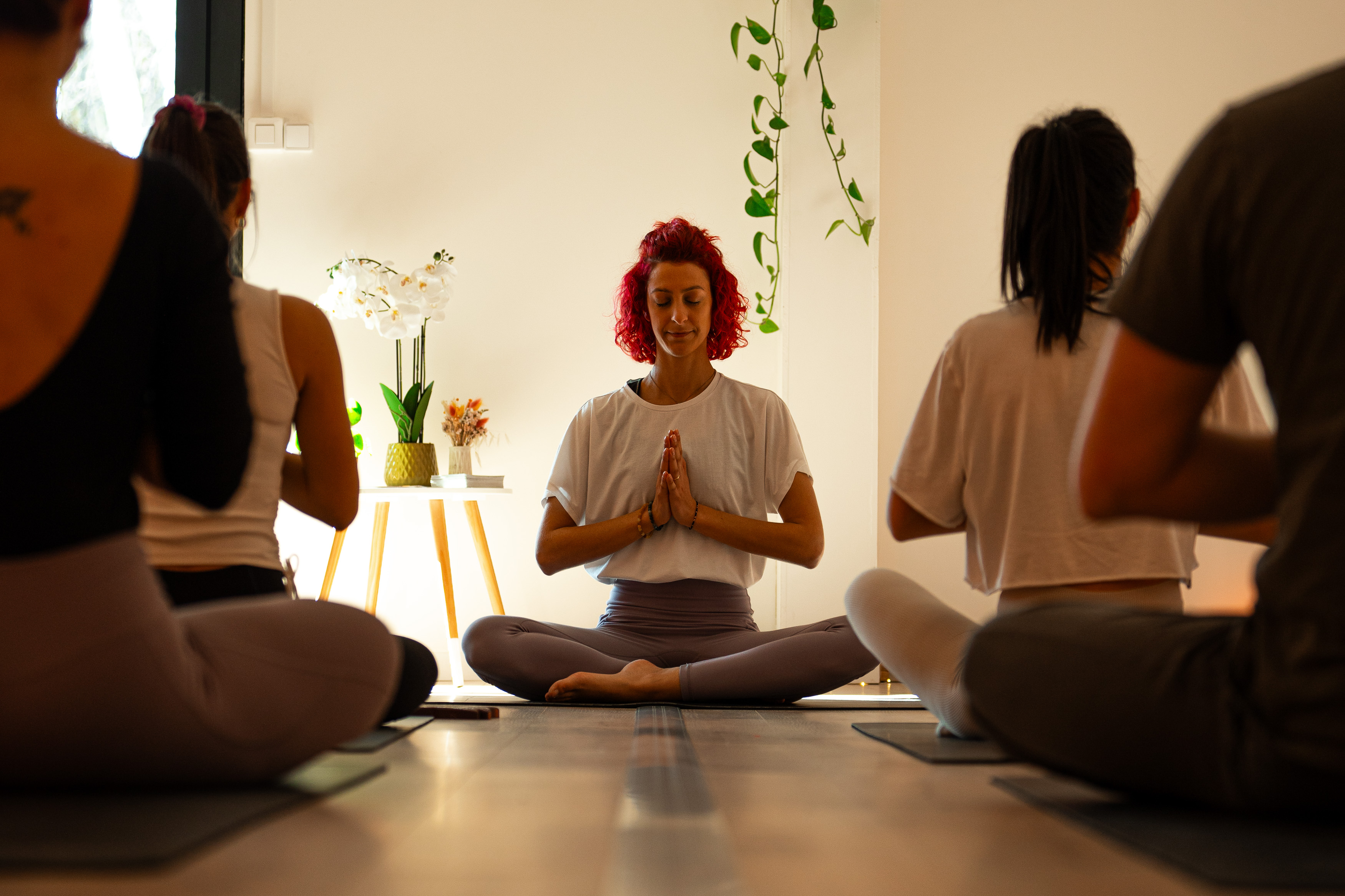 Photographe entreprise Annecy yoga image de marque